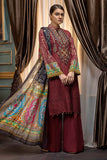 Adan Libas Dark Sienna Embroidered & Printed Lawn 2022