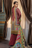 Adan Libas Dark Sienna Embroidered & Printed Lawn 2022