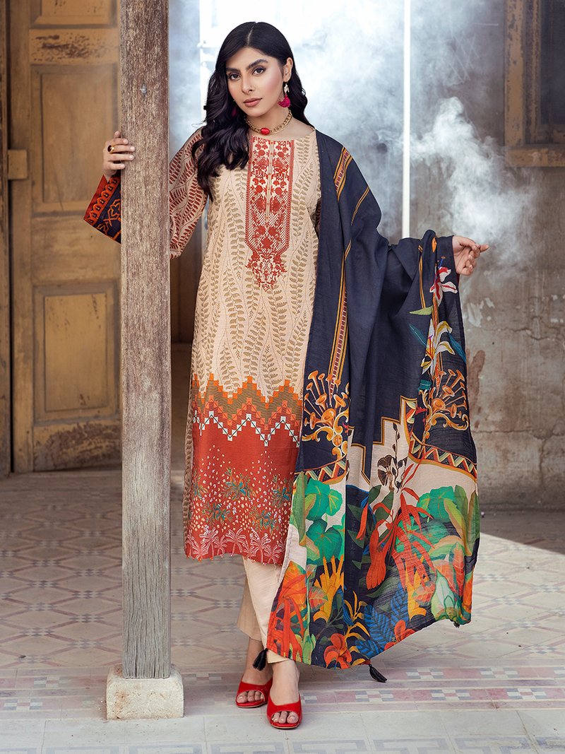 Salitex Wk-00920 Printed Khaddar 2021