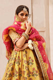 Maria B MC-703-Mustard Couture Wedding Collection