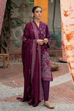 Cross Stitch Cosmic Viola-3pc- Embroidered Linen Suit Winter Edit 1 Khaddar Linen 2022