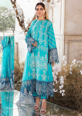 Afrozeh Teal Swan Luxury Lawn 2021