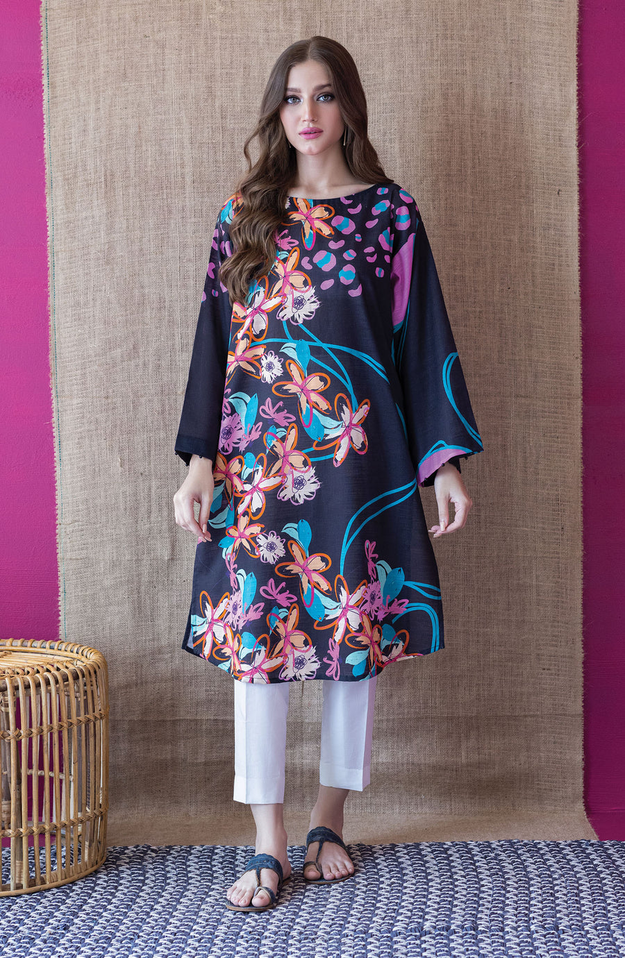 Orient HCS S 22 089 Black Khaddar Scshirt Myreen Winter Collection 2022