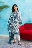 Sapphire 3-piece printed and embroidered suit by Sara Clothes