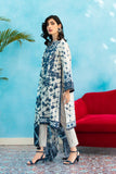 Sapphire 3-piece printed and embroidered suit by Sara Clothes