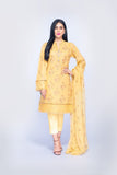 Bareeze Peony Flowers Bnl528 Yellow Dress