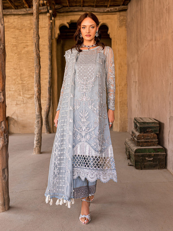 sachin and babi light blue dress Two Piece Blazer and embroidered dress set – Aphrodite Malta main image 1