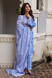 Cross Stitch Cosmic Sky - 3pc Linen Printed Khaddar & Linen Collection