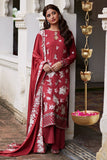 Cross Stitch Scarlet Sage - 3pc Linen Embroidered Khaddar & Linen Collection