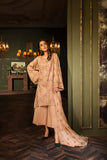 Bareeze Mughal Flower Ch2746 Brown Dress