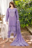Saya Orchid Purple Stitched Cotton 3 PCS