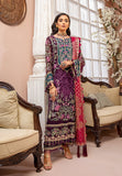 Adans Libas Berry Plum Luxulia Embroidered Chiffon 2021