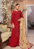Adans Libas Radical Red Luxulia Embroidered Chiffon 2021