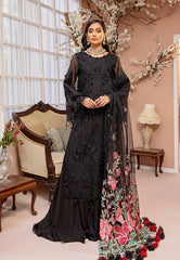 Adans Libas Midnight Sky Luxulia Embroidered Chiffon 2021