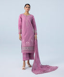 Sapphire U2TE-LX23V6-5 3 Piece Embroidered Cotton Satin Suit Winter Collection