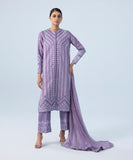 Sapphire U2TE-LX23V6-6 3 Piece Embroidered Cotton Satin Suit Winter Collection