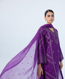 Sapphire U2TE-LX23V6-8 3 Piece Embroidered Cotton Satin Suit Winter Collection