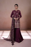Sapphire U3E SG22V5 12 3 Piece Embroidered Cotton Suit Intermix Collection 2022