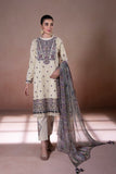 Sapphire U3E SG22V5 14 3 Piece Embroidered Cotton Suit Intermix Collection 2022