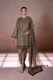 Sapphire U3E SG22V5 16 3 Piece Embroidered Cotton Suit Intermix Collection 2022