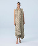 Sapphire U3PE-SG23V9-6 3 Piece Embroidered Cotton Satin Suit Winter Collection