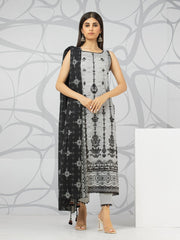 Edenrobe EWU22V1-23706 Grey Nayab Eid Collection 2022