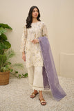 Dhanak DU-3149 Off White Summer Basics Embroidered Lawn