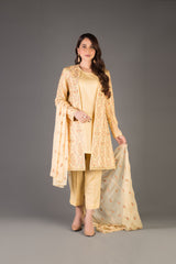 Bareeze Ellegend Design Bnl1137 Yellow Dress