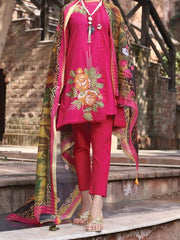 Almirah ALP-3PS 1061 Fuchsia Lawn Collection 2021