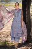 Alzohaib MLL-24-11 Blossom Ash Mahiymaan Luxury Lawn 2024