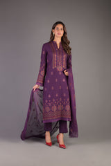 Bareeze Gulnar Bnl1163 Purple Dress