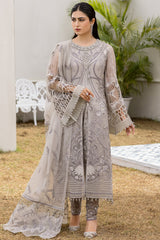 Flossie Moon Flower (B) Shafaq Chiffon Collection