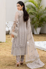 Flossie Moon Flower (B) Shafaq Chiffon Collection