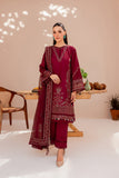 Farasha Maroon Glare Mehak Festive Lawn