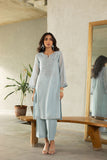Dhanak DA-2222 Light Grey Spring Summer Pret Collection 2024