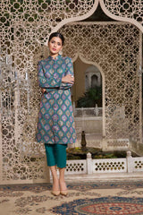 Bareeze Persian Pattern Bnl415 Ferozi Dress