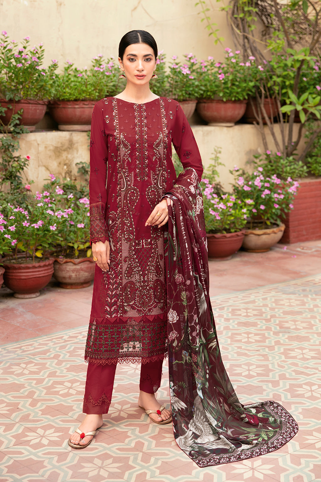 Ramsha L-803 Mashaal Luxury Lawn Collection Vol 3 2024