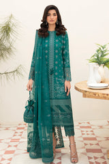 Afrozeh Tiffany Blue Chikankari Lawn