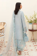 Afrozeh Silver Luster Chikankari Lawn