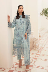 Afrozeh Powder Blue Chikankari Lawn