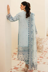 Afrozeh Powder Blue Chikankari Lawn