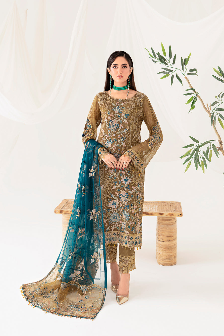 Ramsha D-1012 Rangoon Chiffon Collection Vol 10