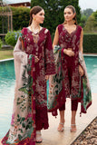 Ramsha Crimson Glow Z-802 Andaaz Embroidered Lawn Collection 2024