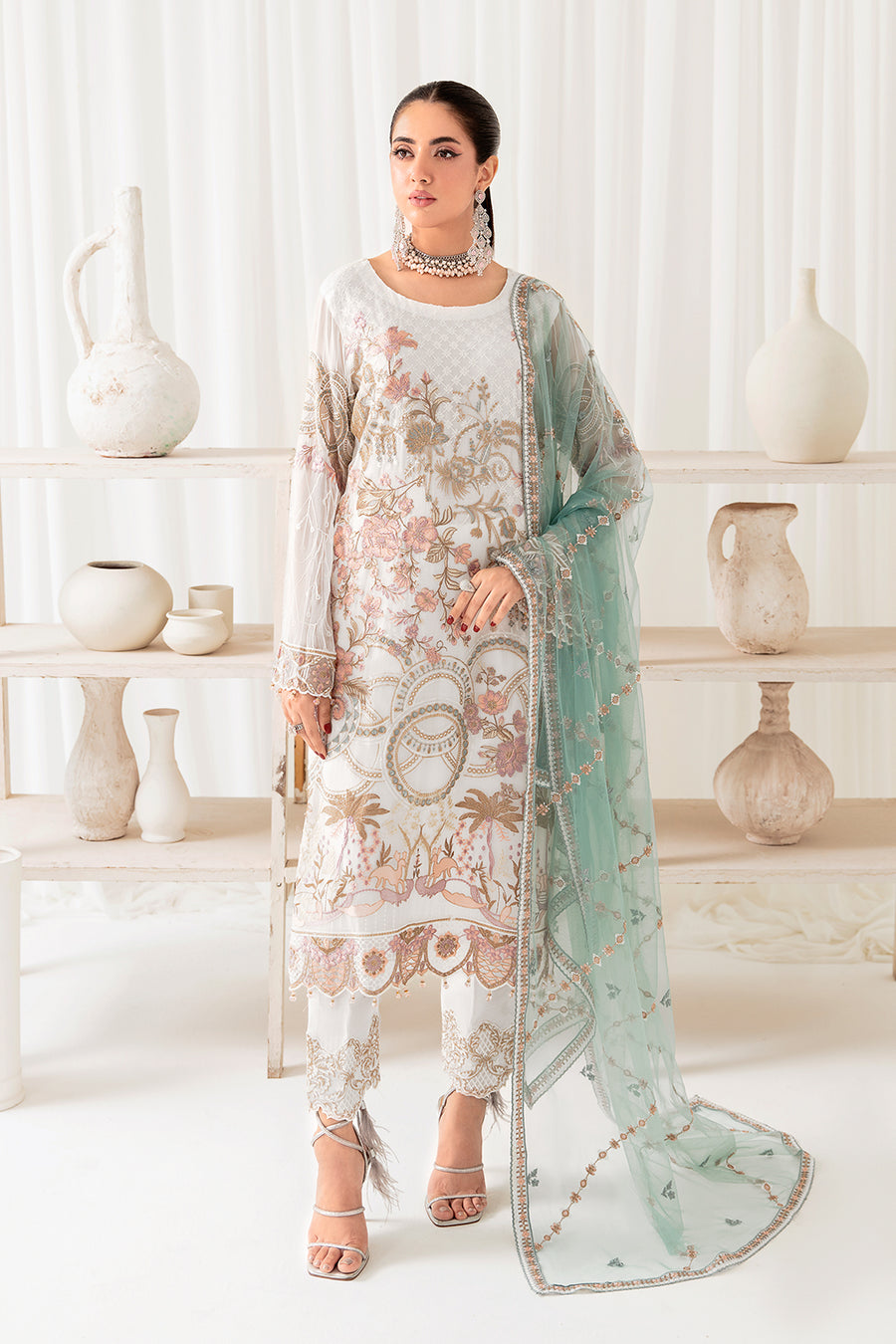 Ramsha D-1005 Rangoon Chiffon Collection Vol 10