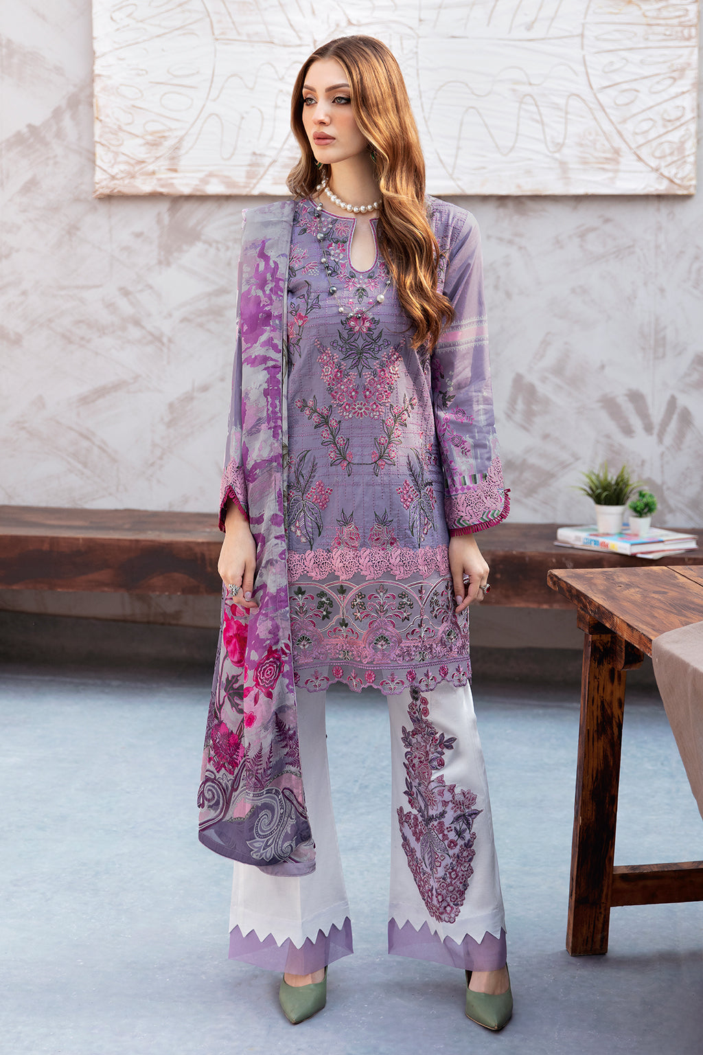 Ramsha L-906 Ghazal Embroidered Lawn Collection 2024