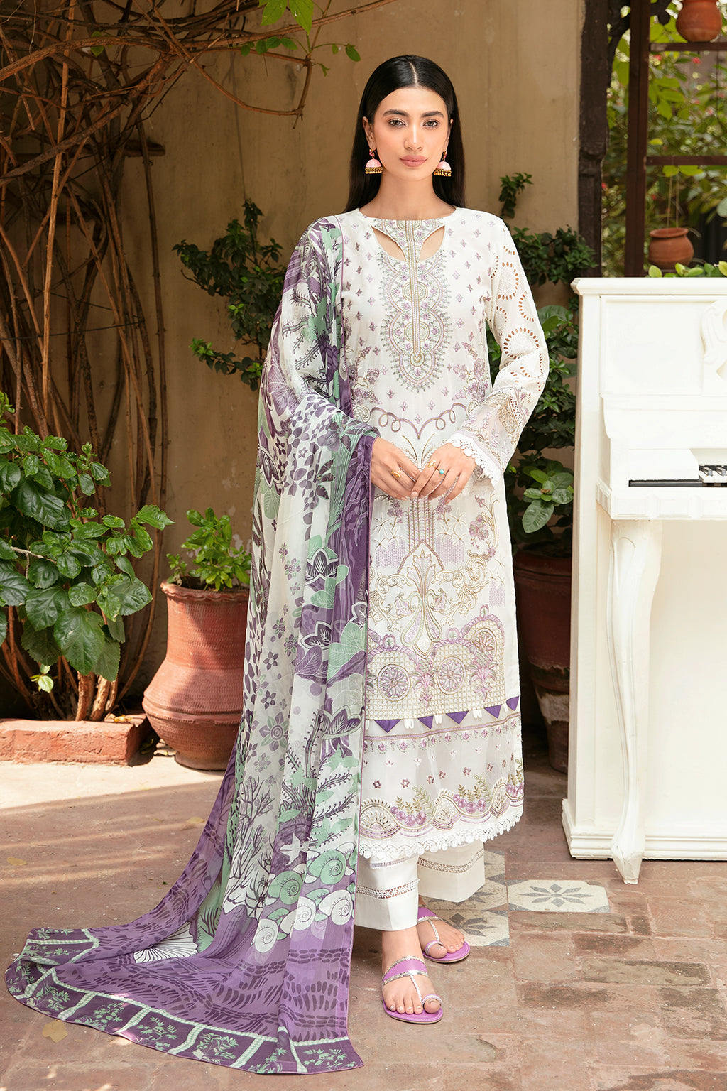 Ramsha L-809 Mashaal Luxury Lawn Collection Vol 3 2024