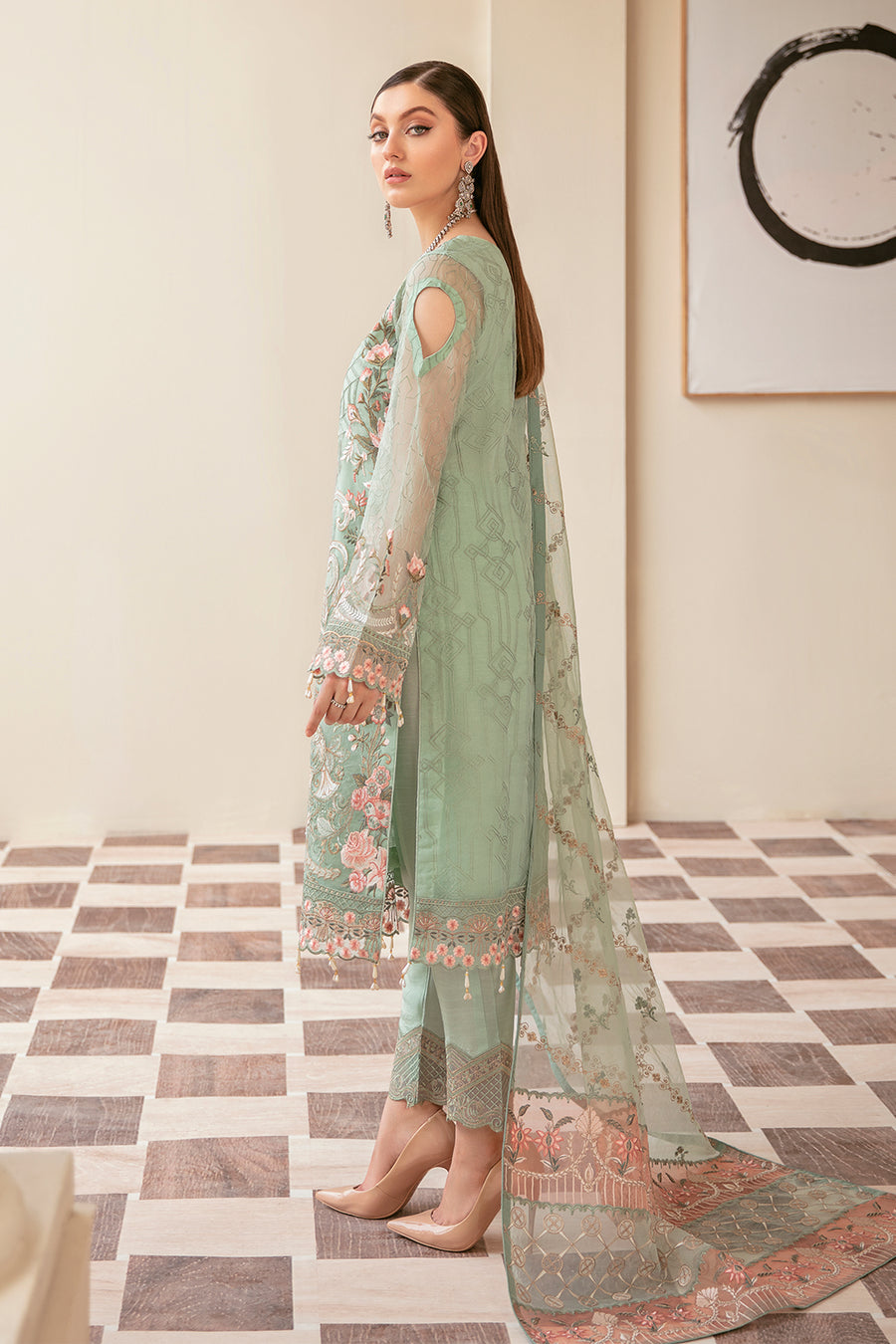 Ramsha M-604 Minhal Chiffon Collection Vol 6