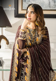 Asim Jofa Brown & Mustard, Chiffon, organza Jhilmil Collection