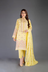 Bareeze Gul Rung Bnl984 Yellow Dress