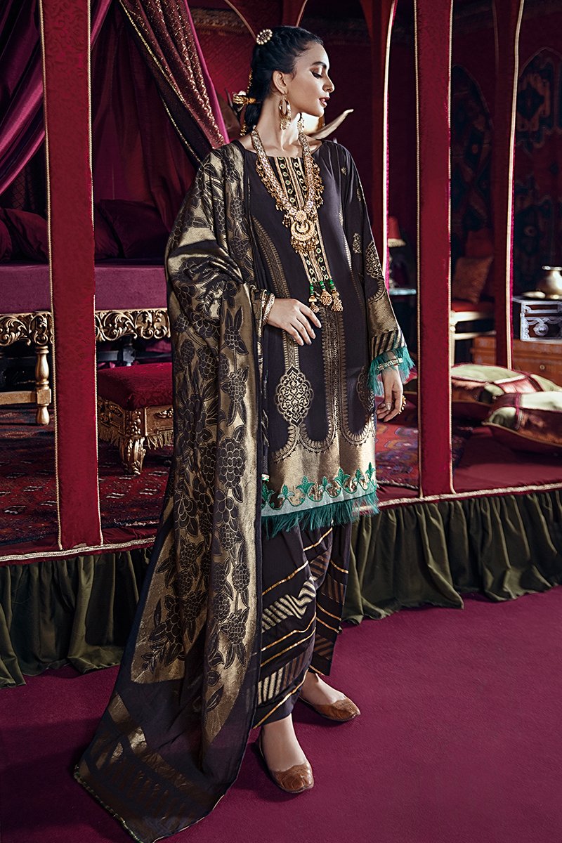 Cross Stitch Shab-e Arghavan-A Razia Sultana Jaquard Collection 2020